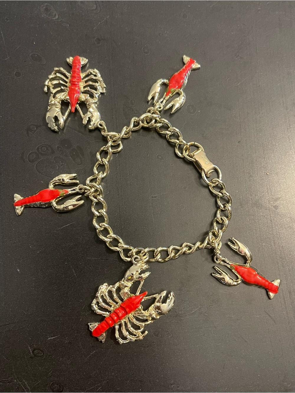 Coro vintage lobsters Charm Bracelet - Women Jewelry